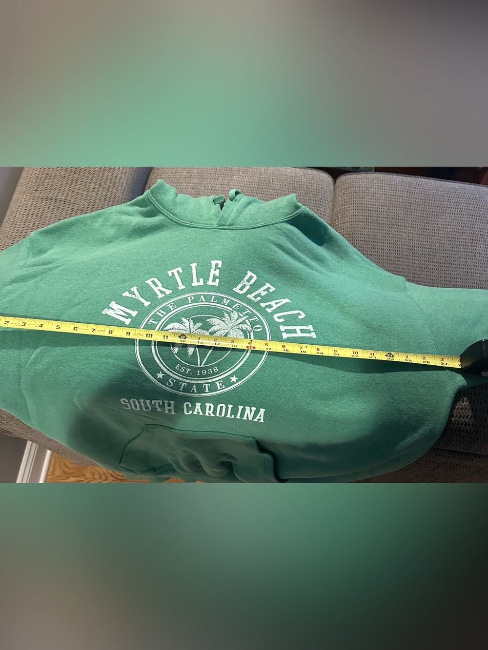 Myrtle Beach South Carolina Green Pullover Hoodie unisex - Picture 4 of 4